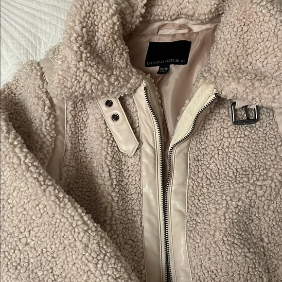 Beige Sherpa Jacket - Picture 2 of 2